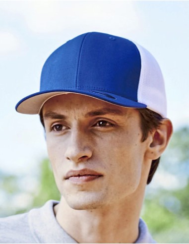 FLE-6511T-Flexfit Mesh Trucker 2-Tone Cap